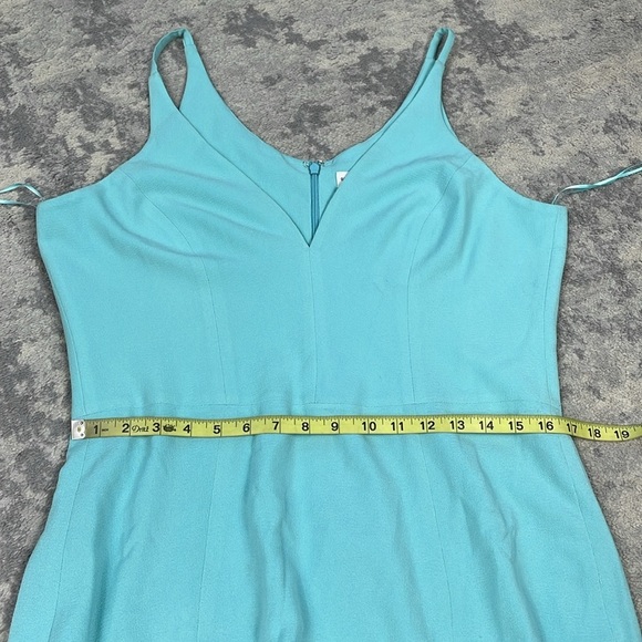 New Dress the Population Iris Dress Tranquil Blue Hourglass Slit Leg Sz XXL - Picture 10 of 14